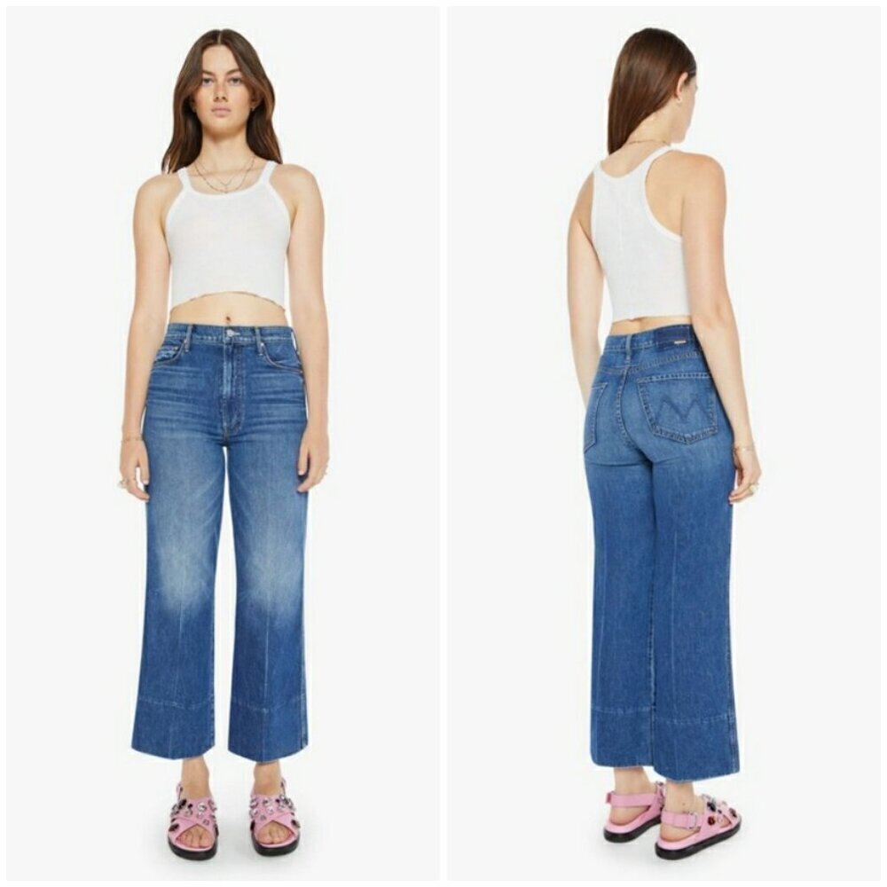 💕MOTHER SUPERIOR💕 The Maven Wide Hem Ankle Jeans ~ Rags To Riches 31 NWOT